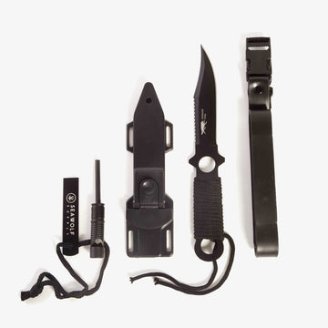 Land & Sea Knife + Flint-Diving & Camping Knives-Seawolf Supply-Seawolf Supply